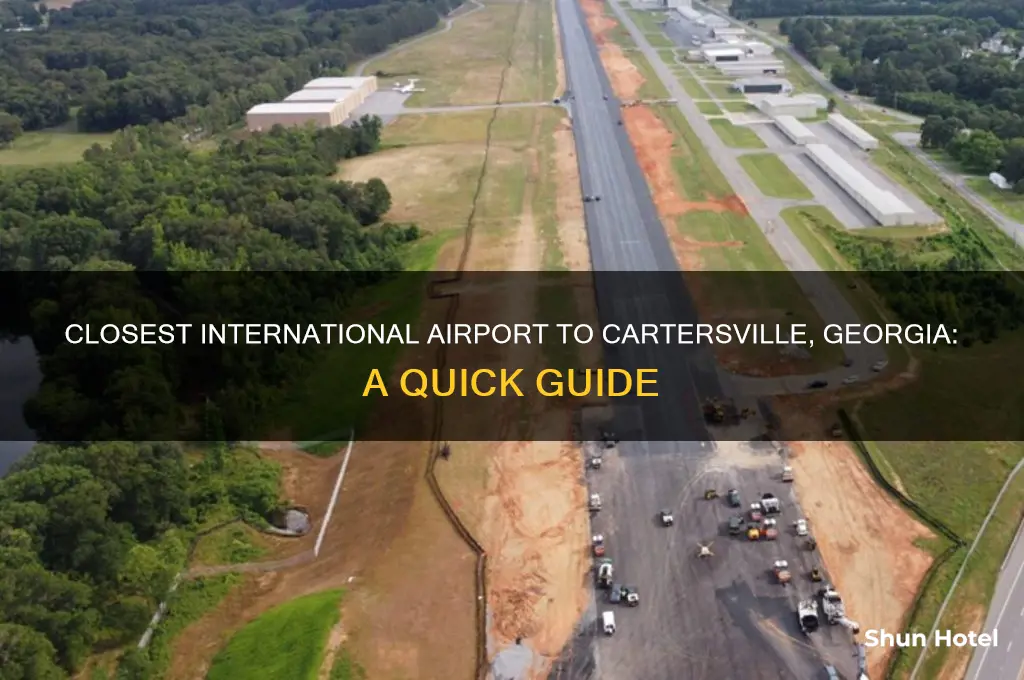 what is the closest international airport to cartersville georgia