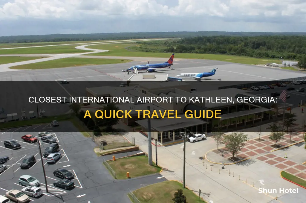 what is the closest international airport to kathleen georgia
