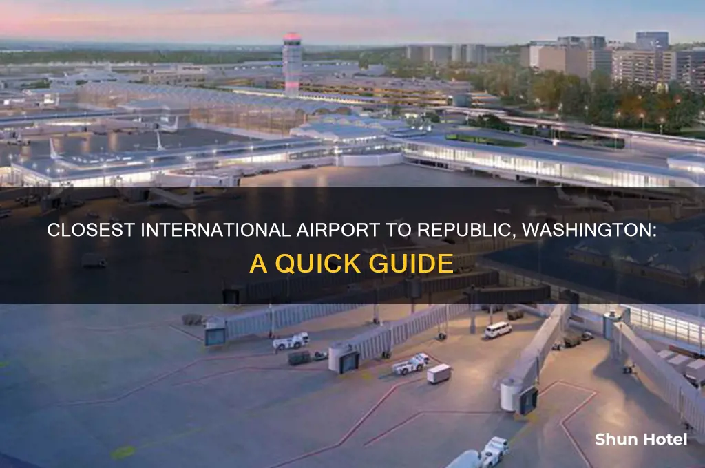 what is the closest international airport to republic washington