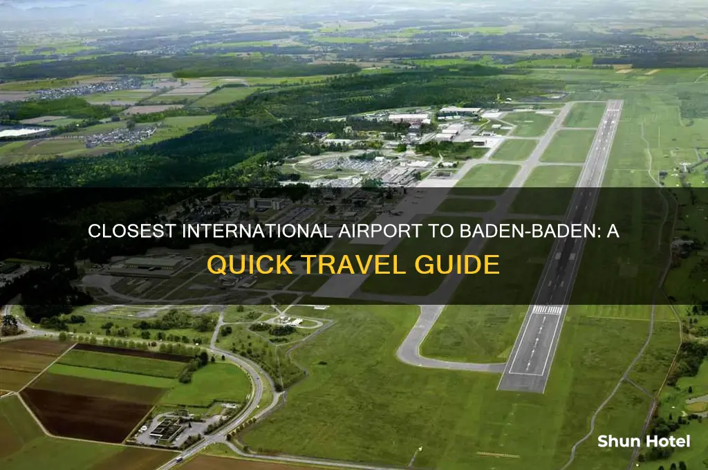 what is the closet international airport to baden-baden
