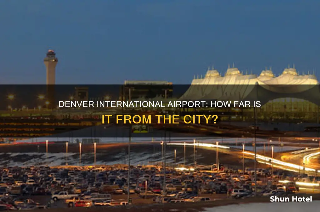 what is the distance between denver international airport