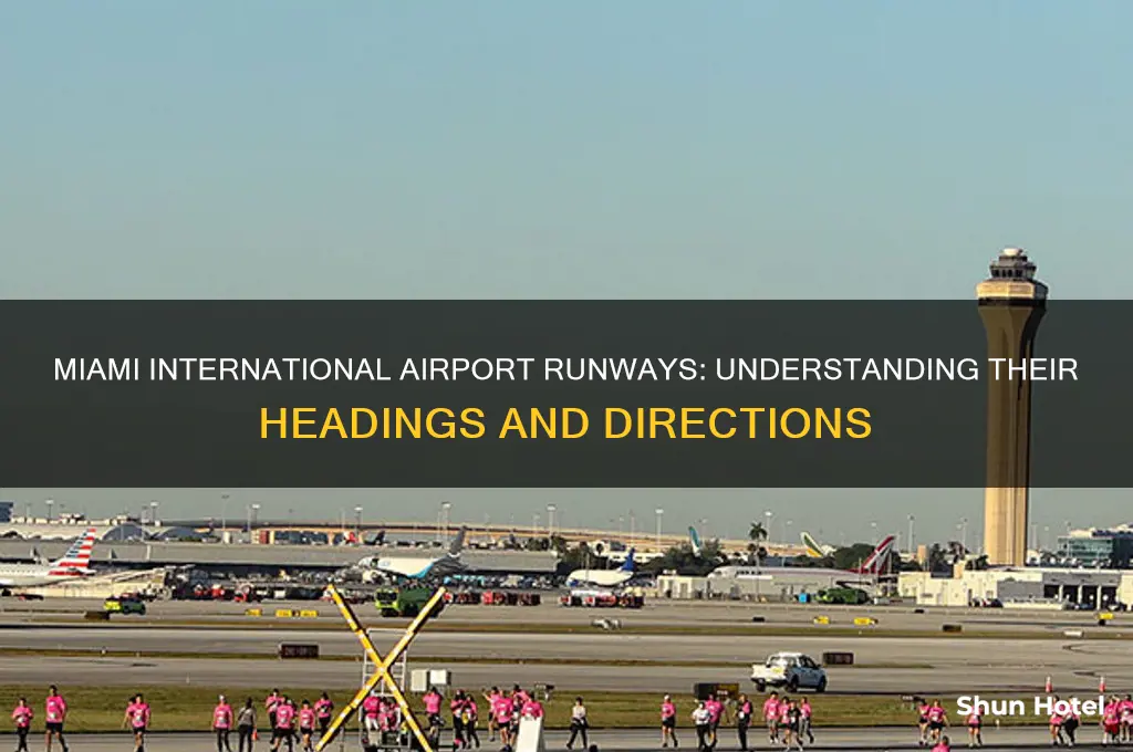 what is the heading of the miami international airport runways