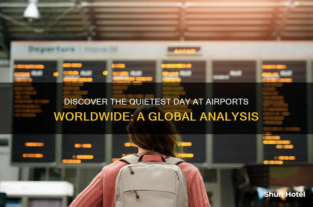 what is the least busy day for airports internationally