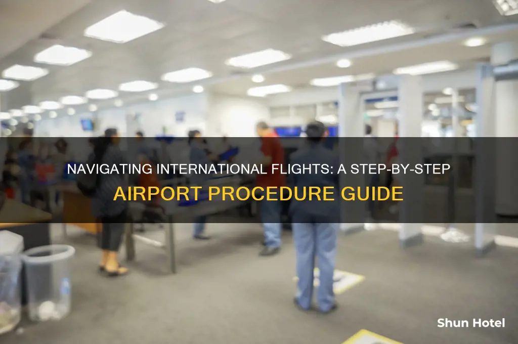 what is the procedure at airport for international flight