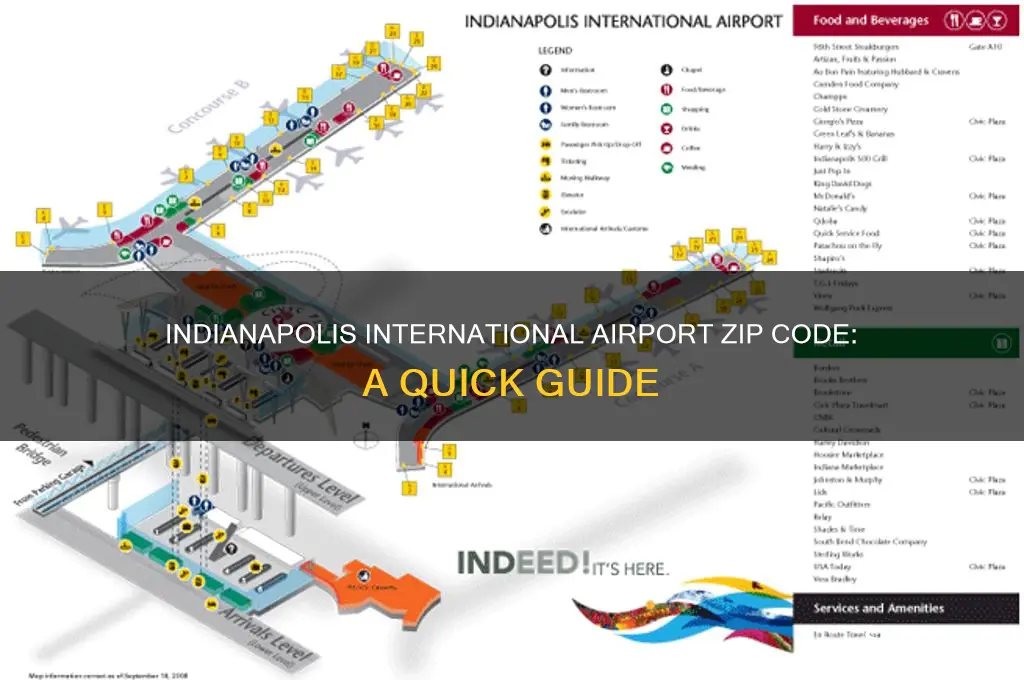 what is the zip code in indianapolis international airport