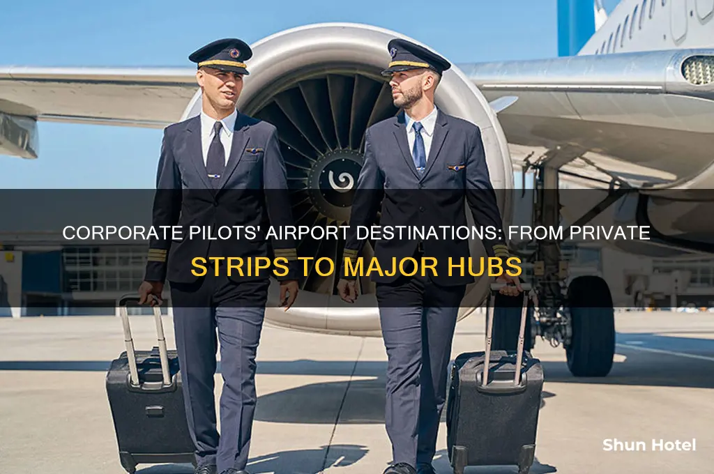 what kind of airports do corporate pilots fly into