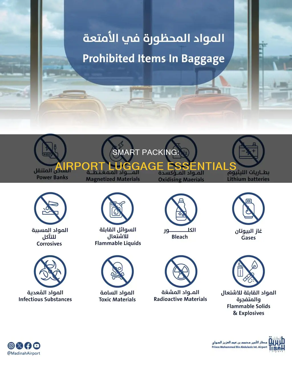 what kind stuff i can put luggage to airport