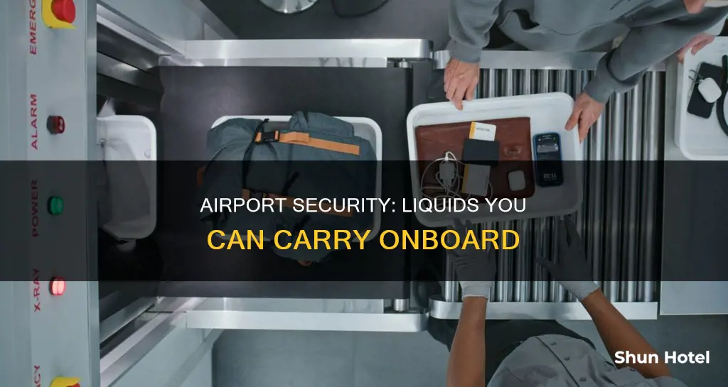 what liquid can you take through airport security