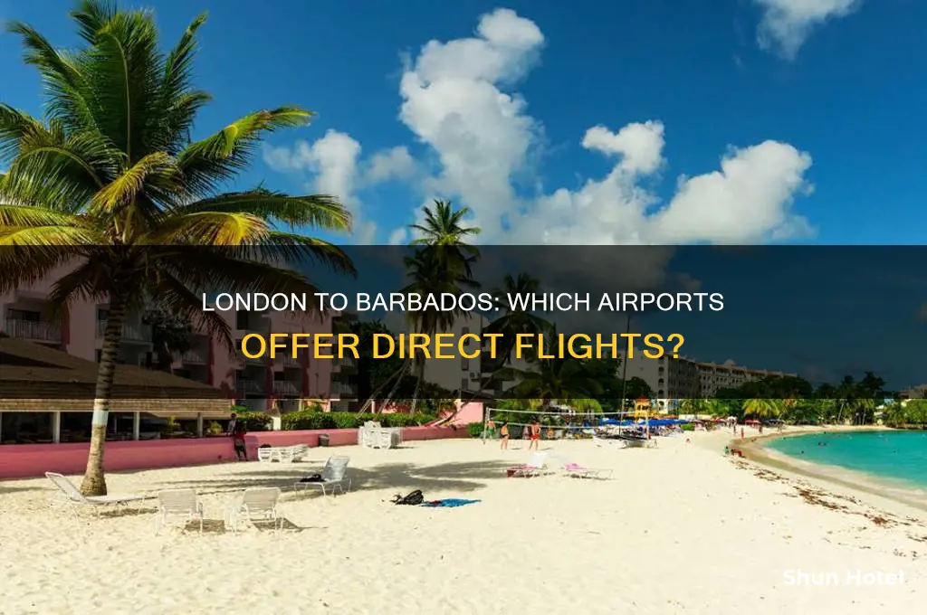 what london airports fly to barbados