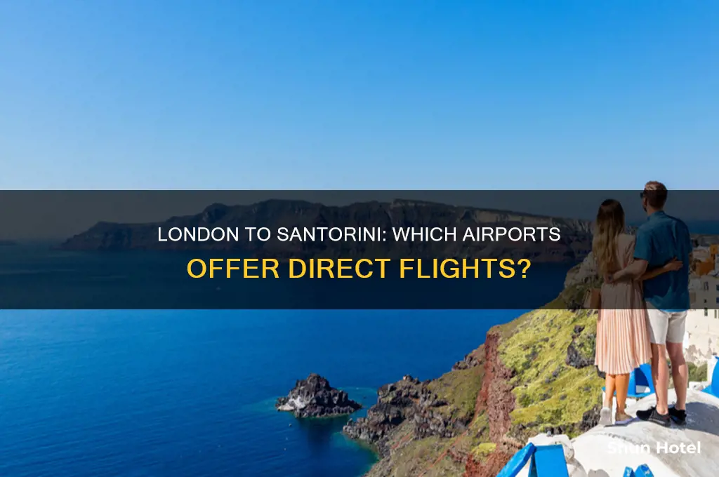 what london airports fly to santorini