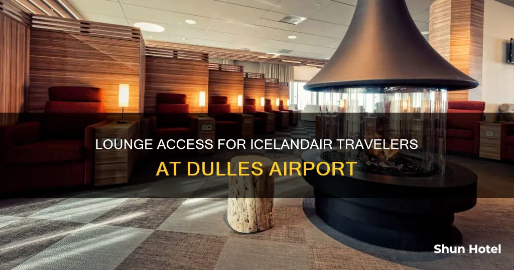 what lounge can icelandair travelers use at dulles airport