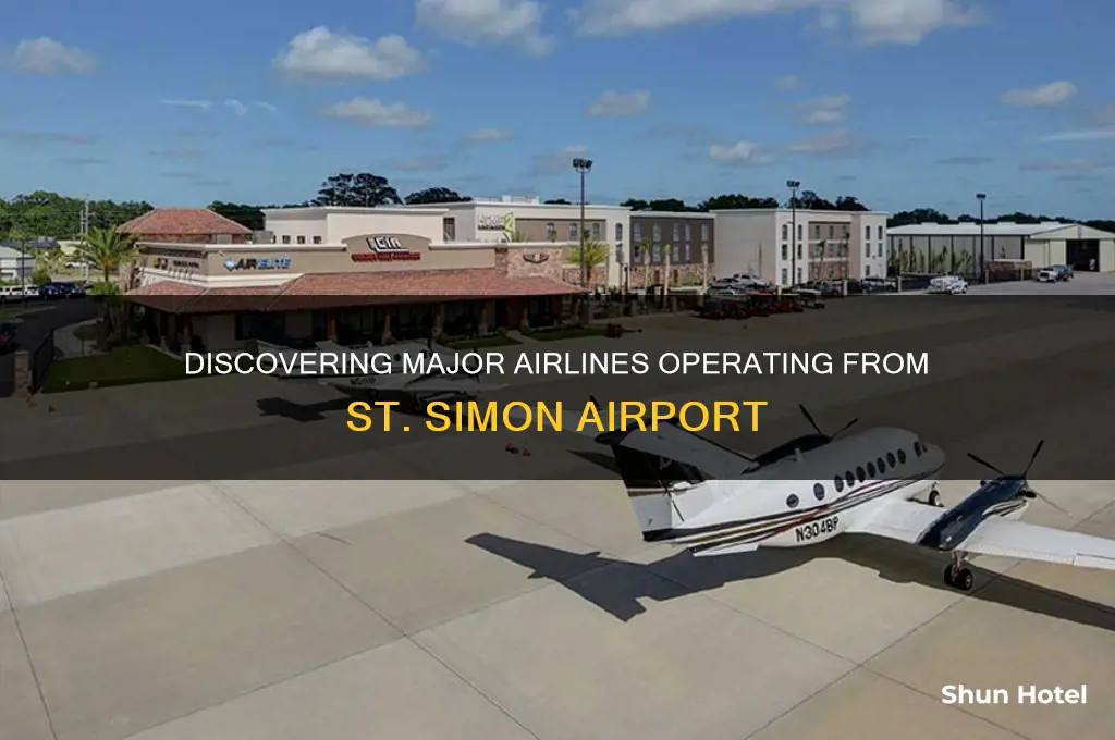 what major airline flies out of st simon airport