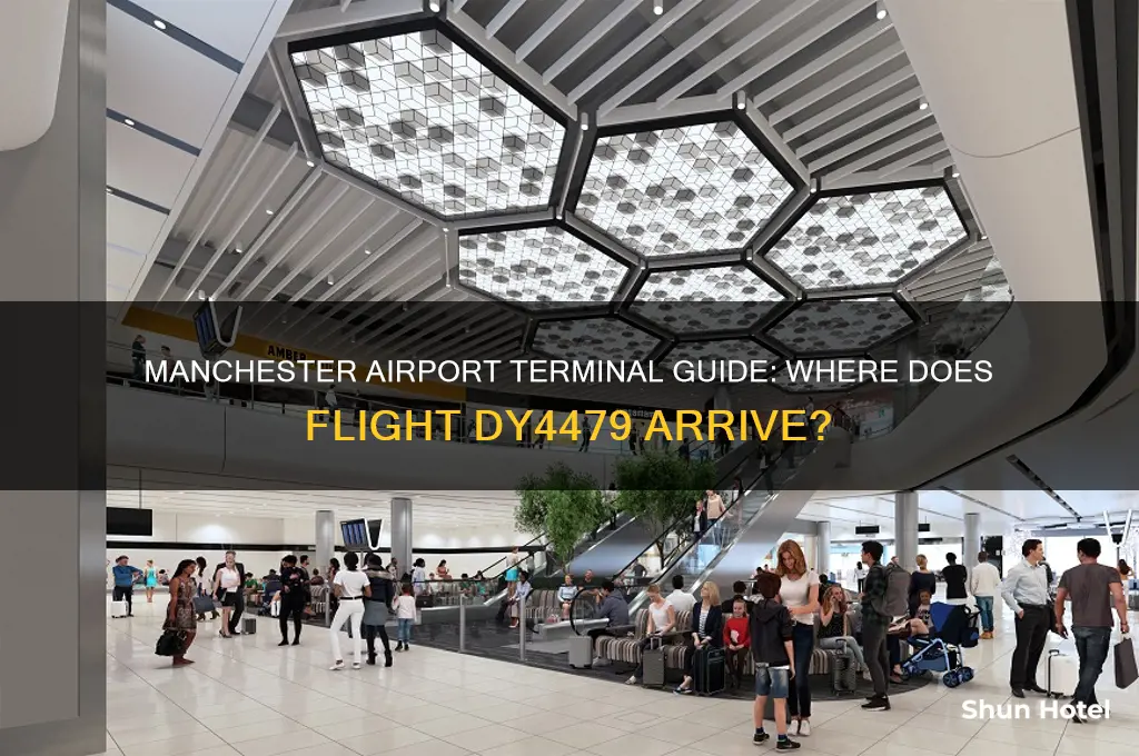 what manchester airport terminal does flight dy4479 fly into