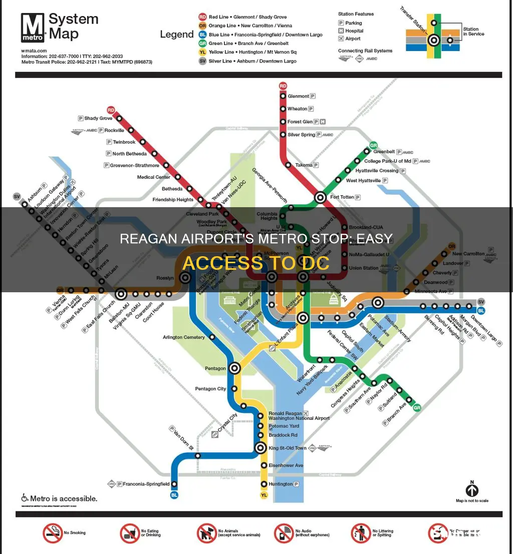what metro stop is reagan airport