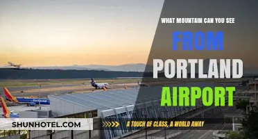 Stunning Views: Mountain Scenery from Portland Airport