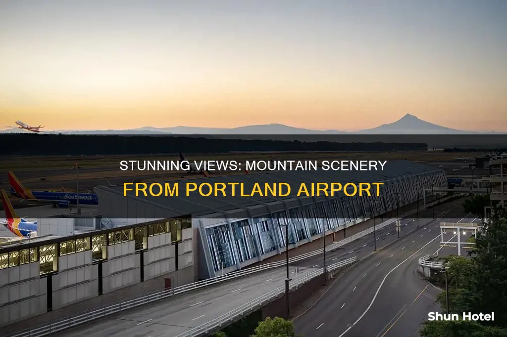 what mountain can you see from portland airport