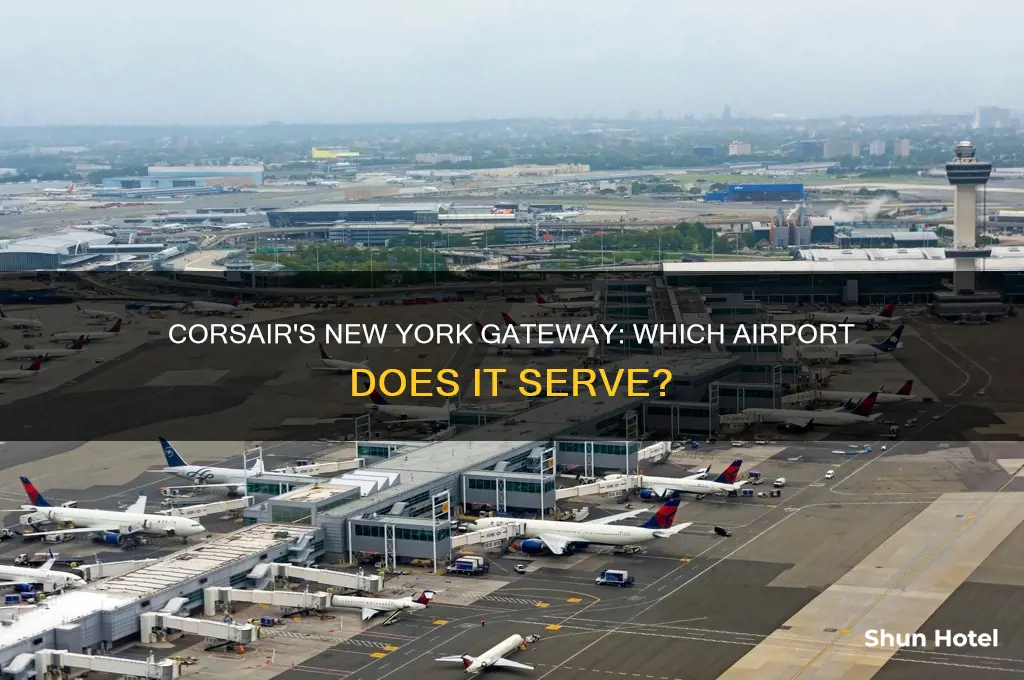 what new york airport does corsair fly to