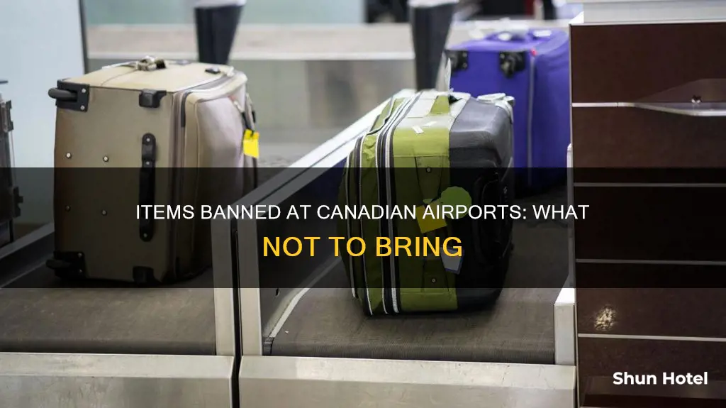 what not to bring to the airport canada