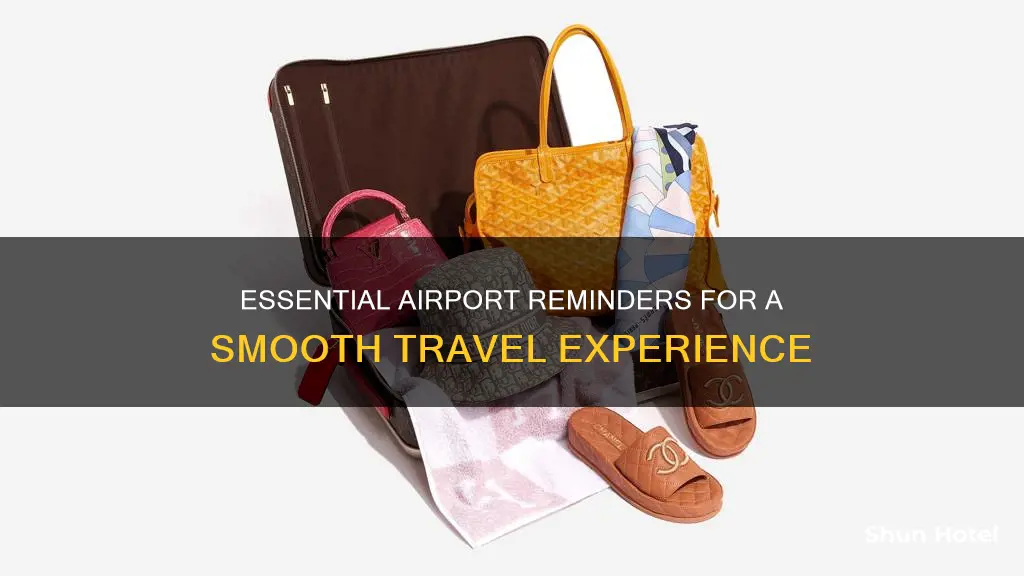 what not to forget at airport