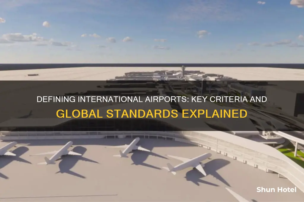 what qualifies an airport as international