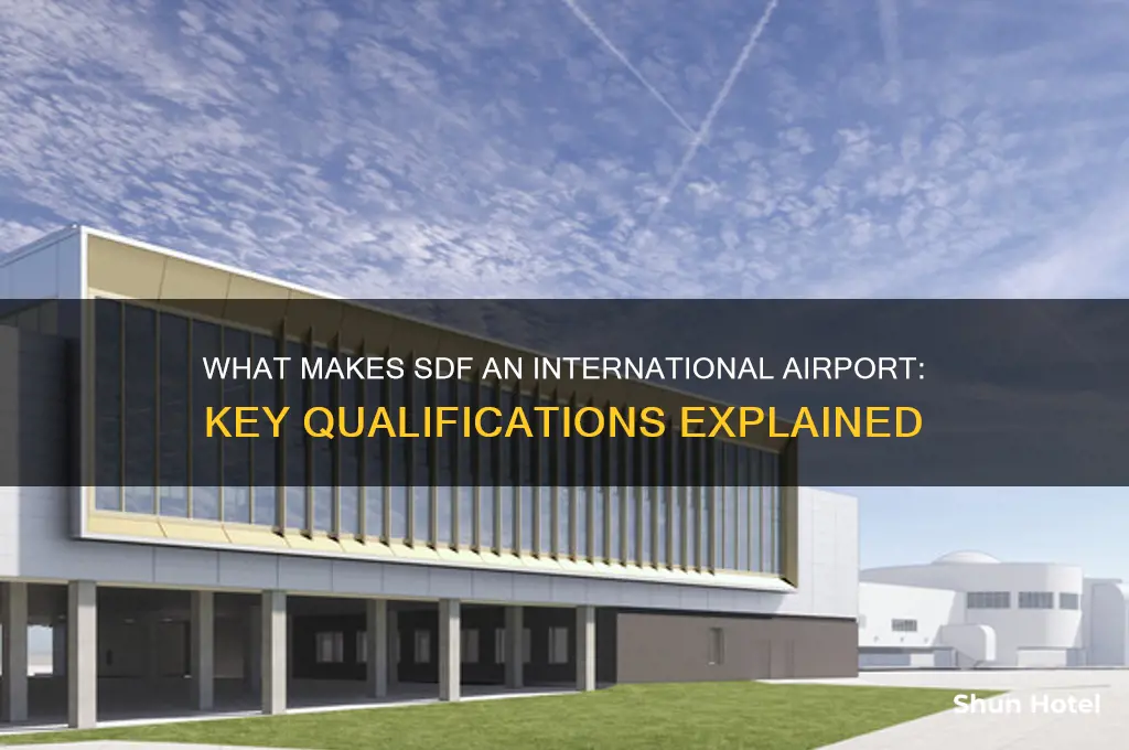 what qualifies sdf as an international airport