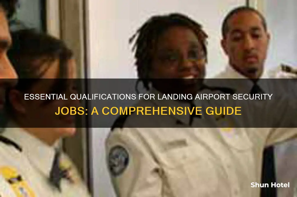 what requirements needed to get airport security jobs