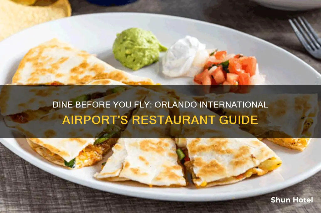 what restaurants are available inside orlando international airport