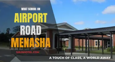 Which Schools Adjoin Menasha's Airport Road?
