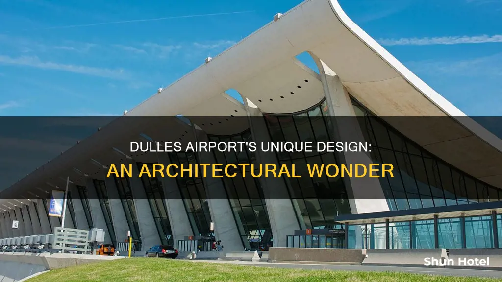 what shape is the dulles airport