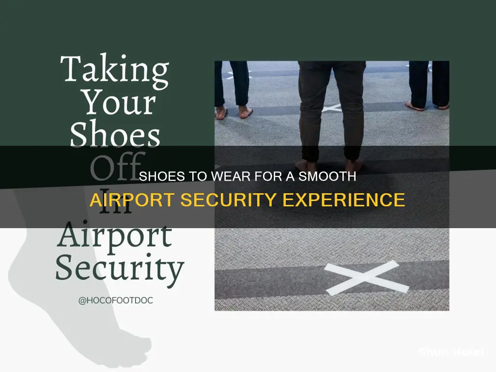 what shoes can i wear through airport security