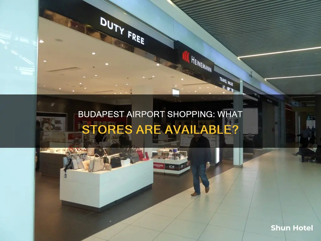what shops are in budapest airport