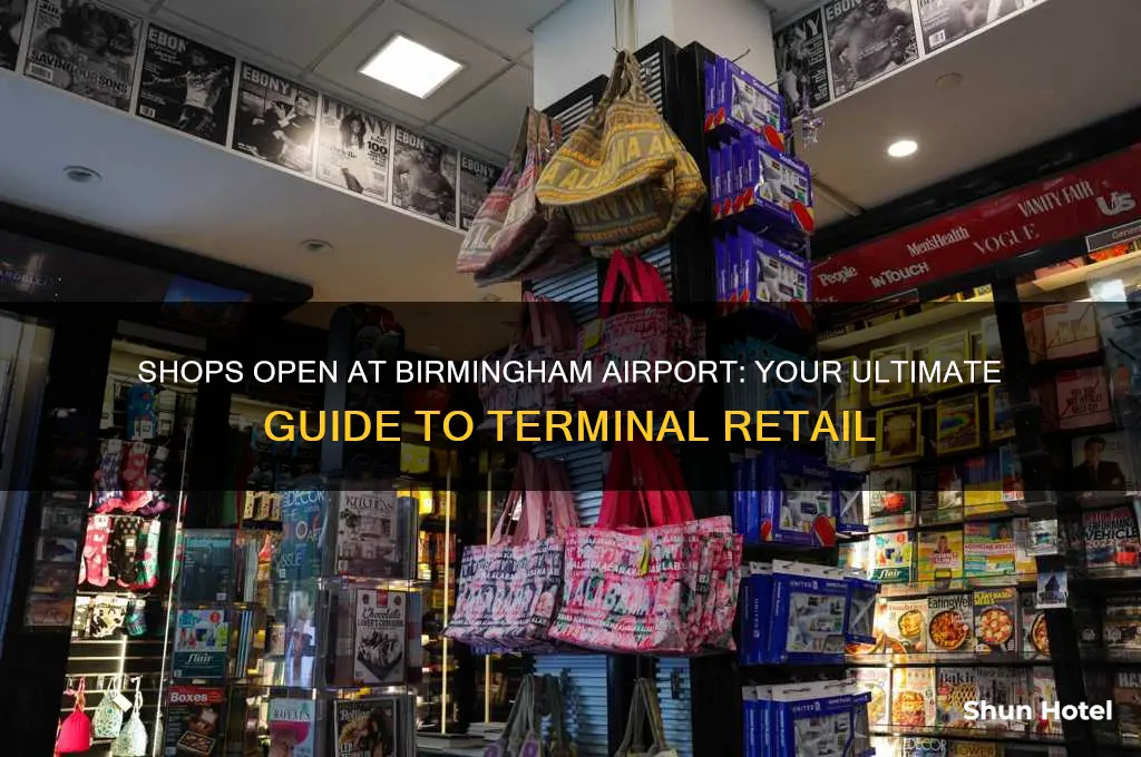 what shops are open at birmingham airport
