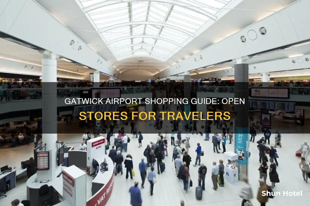 what shops are open at gatwick airport