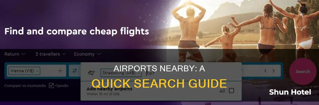 what site can i search with near by airport option