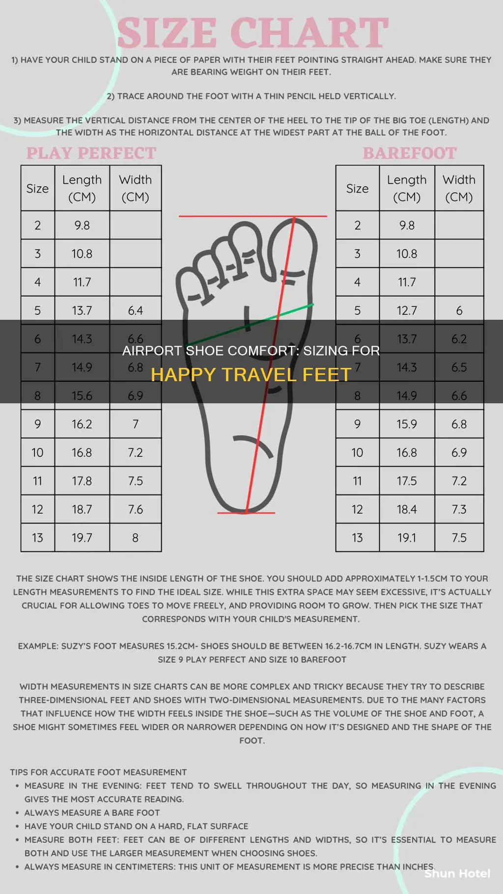 what size of cshoes for airports