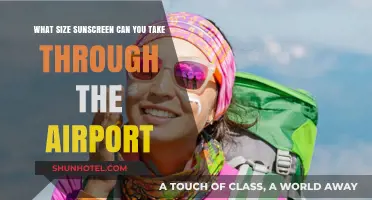 Sunscreen Size Rules at Airport Security