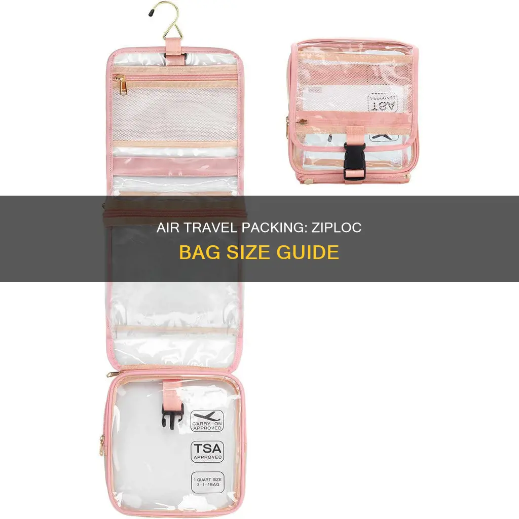 what size ziploc bag at airport
