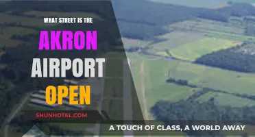 Akron Airport's Location: Which Street is it Open On?