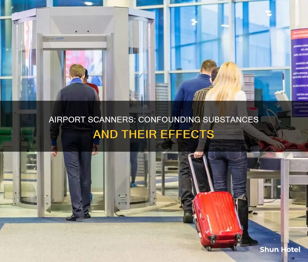 what substances confuse an airport scanner