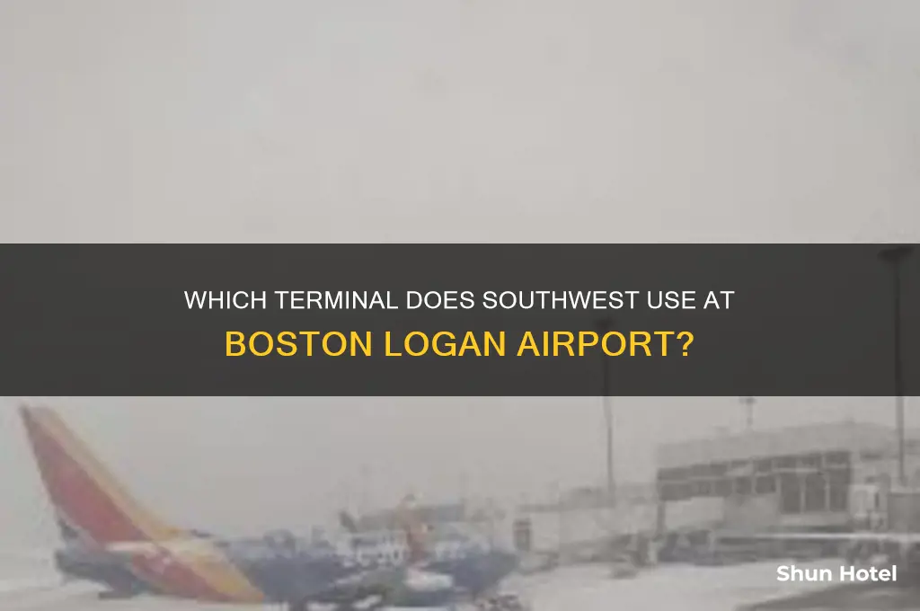 what terminal at logan boston airport does sw fly into