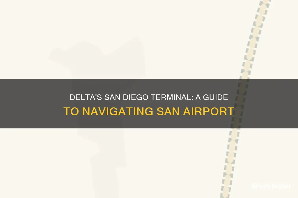 what terminal do delta fly into at san diego airport