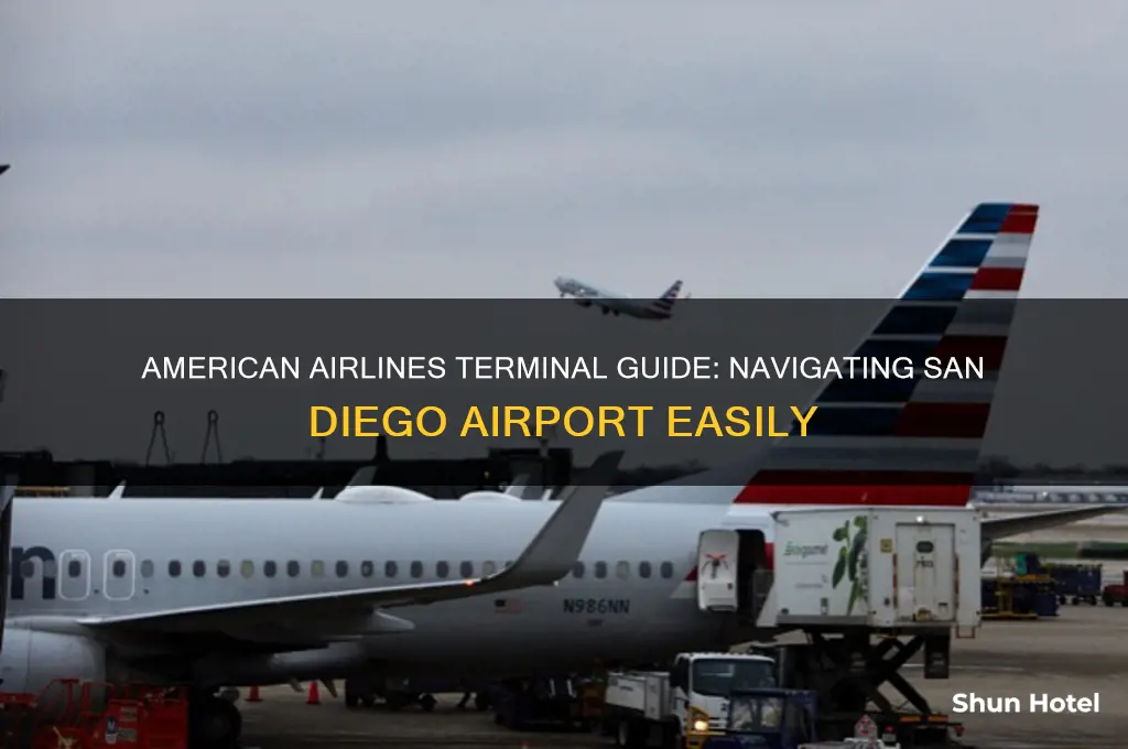 what terminal does american airlines fly at san diego airport