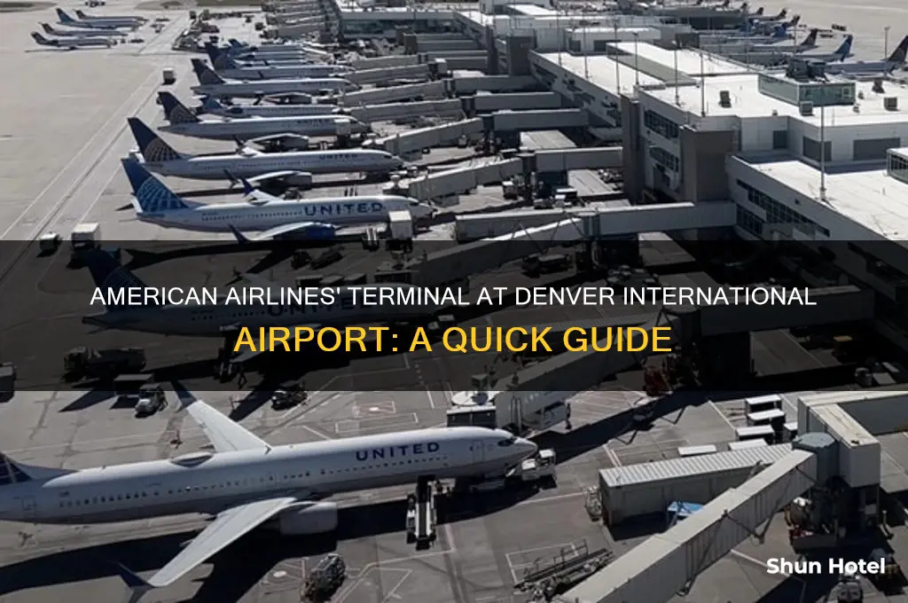 what terminal does american disembark at at denver international airport