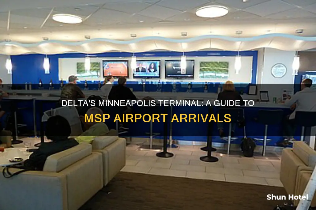 what terminal does delta fly into at minneapolis airport