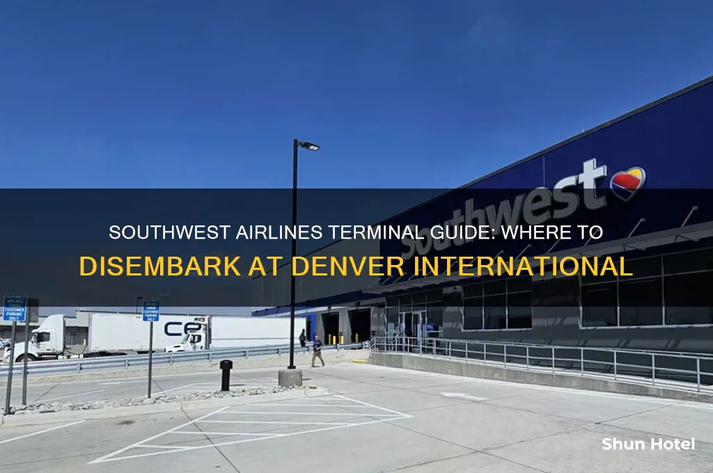 what terminal does southwest disembark at at denver international airport