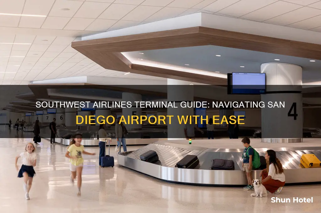 what terminal does southwest fly into at san diego airport