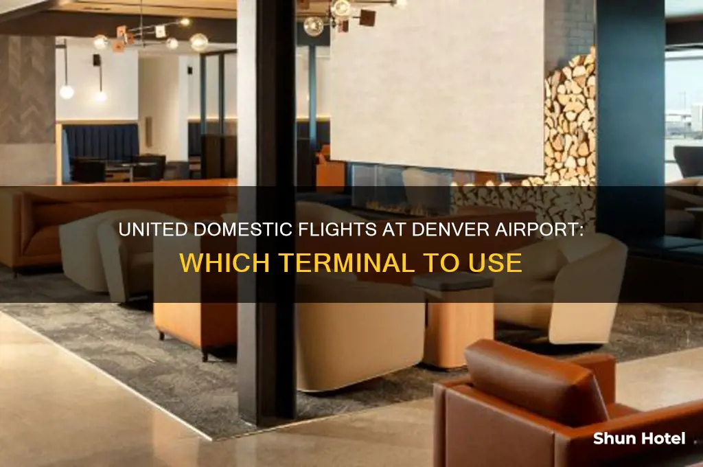 what terminal does united domestic fly into in denver airport