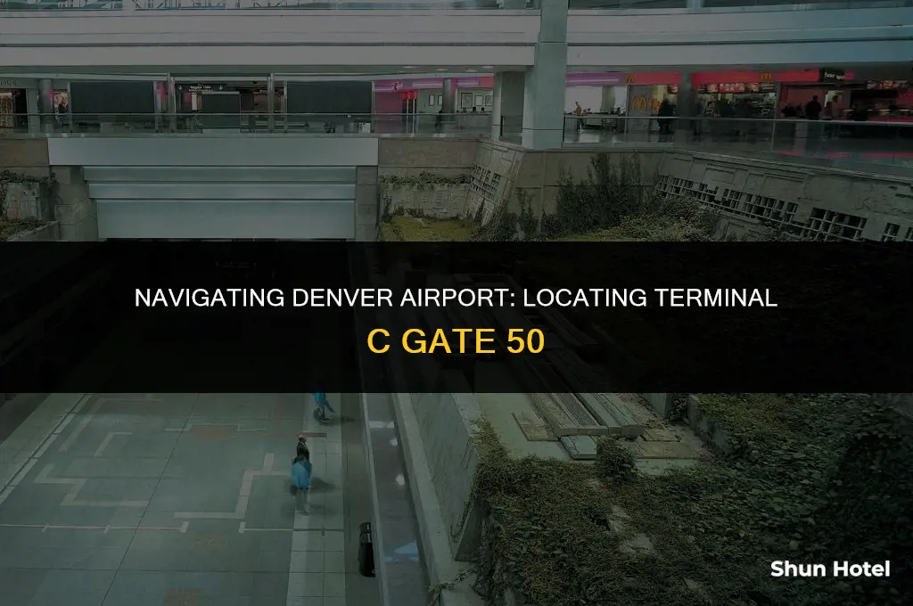 what terminal is c gate 50 at the denver airport