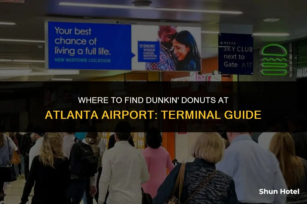 what terminal is dunkin donuts in atlanta airport