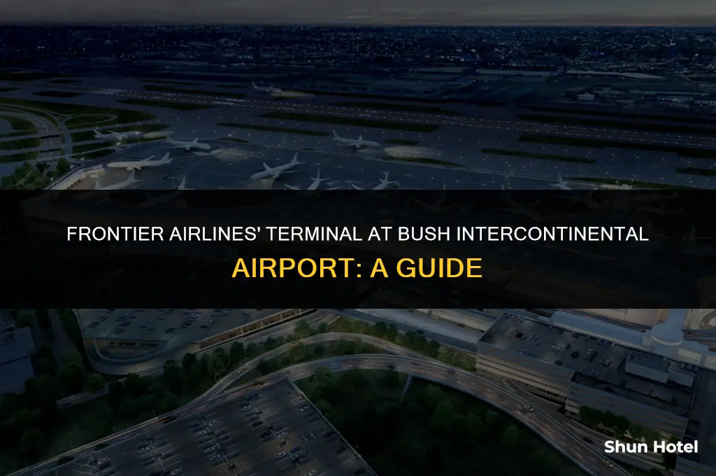 what terminal is frontier airlines at bush intercontinental airport